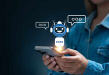 AI Therapy: Comforting Illusion or Real Help Person holding a smartphone with a chatbot interface displayed
