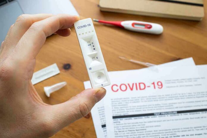 1783889344585-eq1pi7-shutterstock-1698285538 Hand holding a COVID-19 rapid test cassette