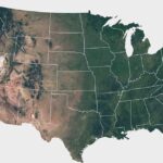 Toxic Zip Codes, Deadlier Cancers United States map with state boundaries