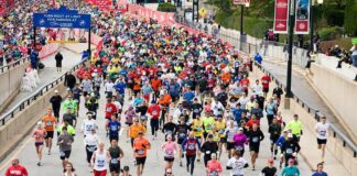 Steffi Jones, Zhang Zhongqi, Andreas Hestler, Christin Priebst, Colin David Jones, and Chuck Howley among marathon runners