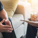 Doctor and patient talking during a consultation